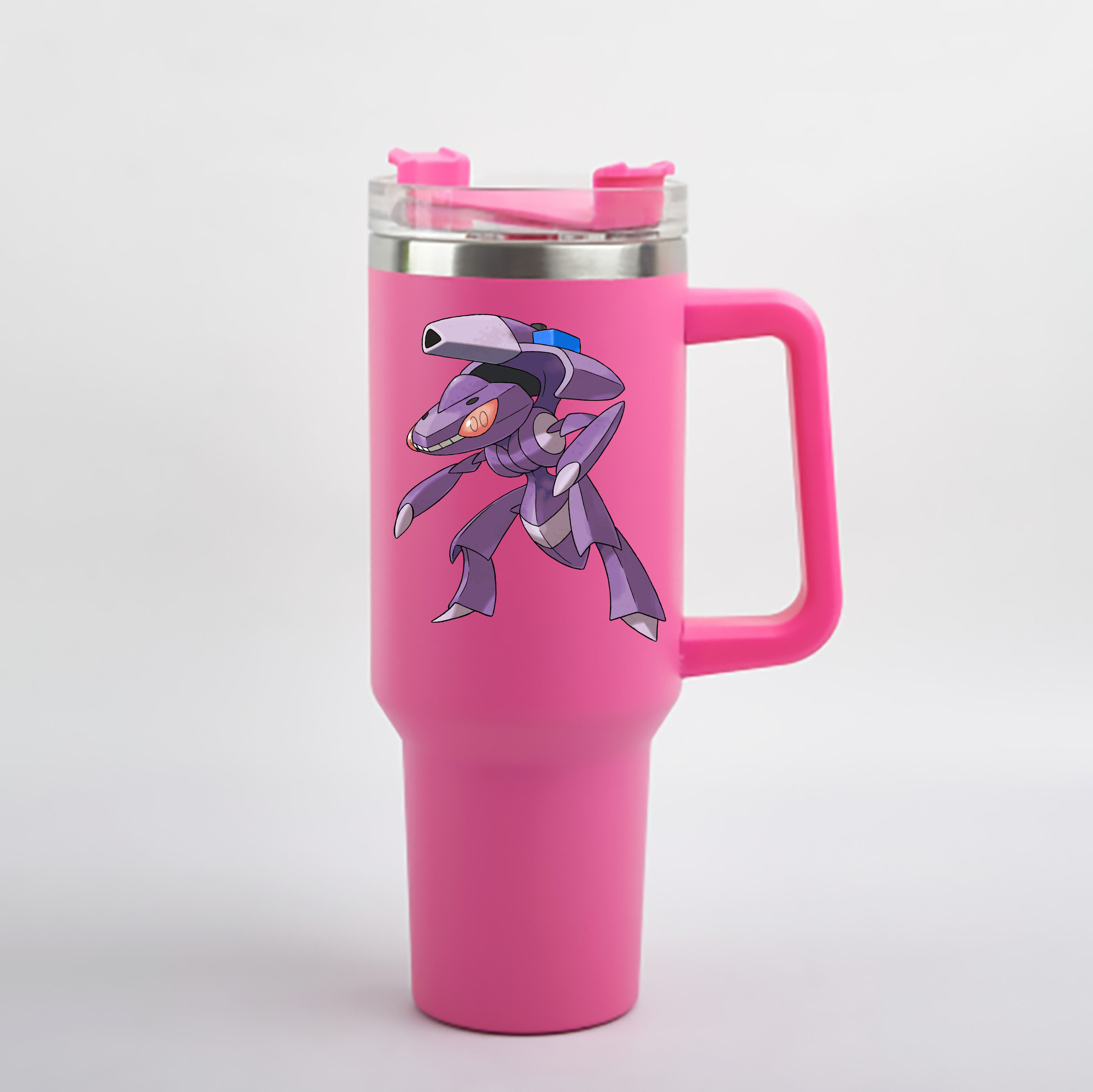 （画像用） ポケットモンスター Pokémon 1200mL車用タンブラー - クリスタルステッカー（プラスチックストロー付き）